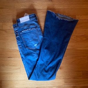 American Eagle super hi-rise flare jeans